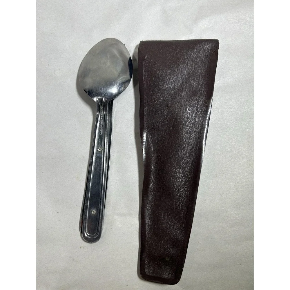 Vintage Boy Scouts of America Official Utencils Holster Fork Spoon BSA Camping